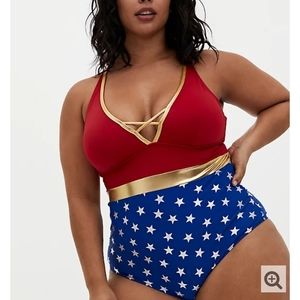 Wonder Woman Plus Size Swimsuit - Size 2X Torrid